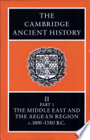 History of the Middle East and the Aegean region c. 1800-1380 B.C.
