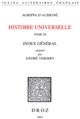 Index général des dix tomes de l'Histoire universelle d'Agrippa d'Aubigné