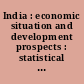 India : economic situation and development prospects : statistical appendix : 2