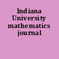 Indiana University mathematics journal