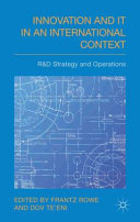 Innovation and IT in an international context : R&D strategy and operations
