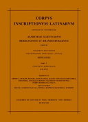 Inscriptiones hispaniae latinae : pars V : Conventus astigitanus
