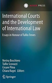 International Courts and the Development of International Law : Essays in Honour of Tullio Treves