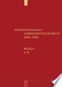 Internationales Germanistenlexikon 1800-1950
