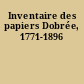 Inventaire des papiers Dobrée, 1771-1896