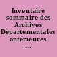 Inventaire sommaire des Archives Départementales antérieures à 1790, Loire Inférieure : 2 : Archives civiles : Série C et D