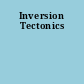 Inversion Tectonics