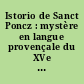 Istorio de Sanct Poncz : mystère en langue provençale du XVe siècle publ. d'après un manuscrit de l'époque