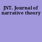 JNT. Journal of narrative theory