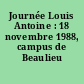 Journée Louis Antoine : 18 novembre 1988, campus de Beaulieu