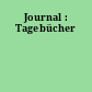 Journal : Tagebücher