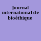Journal international de bioéthique