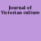 Journal of Victorian culture