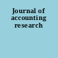 Journal of accounting research