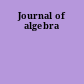 Journal of algebra