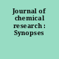 Journal of chemical research : Synopses