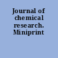 Journal of chemical research. Miniprint