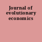 Journal of evolutionary economics