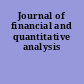 Journal of financial and quantitative analysis