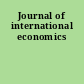 Journal of international economics
