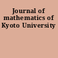 Journal of mathematics of Kyoto University