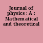 Journal of physics : A : Mathematical and theoretical