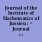 Journal of the Institute of Mathematics of Jussieu : = Journal de l'Institut de Mathématiques de Jussieu