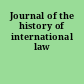 Journal of the history of international law