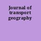 Journal of transport geography