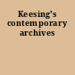 Keesing's contemporary archives