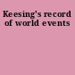 Keesing's record of world events