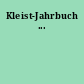 Kleist-Jahrbuch ...
