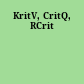 KritV, CritQ, RCrit