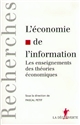 L'économie de l'information : les enseignements des théories économiques