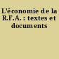 L'économie de la R.F.A. : textes et documents