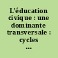 L'éducation civique : une dominante transversale : cycles 1, 2 et 3