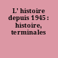 L' histoire depuis 1945 : histoire, terminales