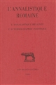 L'annalistique romaine : Tome III : L'annalistique récente. L'autobiographie politique (fragments)