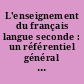 L'enseignement du français langue seconde : un référentiel général d'orientations et de contenus