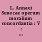 L. Annaei Senecae operum moralium concordantia : V : De vita beata