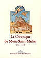 La Chronique du Mont-Saint-Michel : 1343-1468