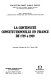 La Continuité constitutionnelle en France de 1789 à 1989 : journées d'études des 16-17 mars 1989