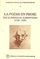 La Poésie en prose : des Lumières au Romantisme, 1760-1820