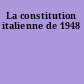 La constitution italienne de 1948