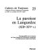La paroisse en Languedoc : XIIIe-XIVe s.