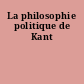 La philosophie politique de Kant
