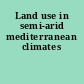 Land use in semi-arid mediterranean climates