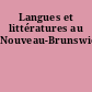 Langues et littératures au Nouveau-Brunswick