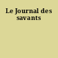 Le Journal des savants