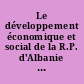 Le développement économique et social de la R.P. d'Albanie : 1944-1974